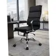 PU Leather High-Back Swivel Office Chair - 4