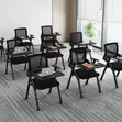 Black Folding Homework Chair with Pad - 4