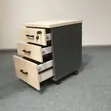 Pedestal Brown 3-Drawer Mobile Cabinet - 4