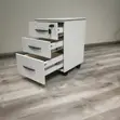 Pedestal Brown 3-Drawer Mobile Cabinet - 5