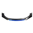 Universal Front Bumper Lip - Nyeusi na Blue Trim - 2