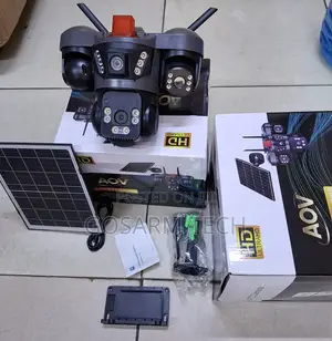 V380 Solar Triple Lens 4G PTZ CCTV Camera