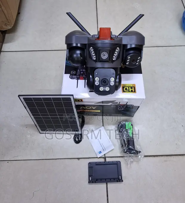 Triple Lens Solar 4G Outdoor Security Camera - 1