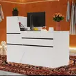 White Reception Desk - 2