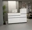 White Reception Desk - 4