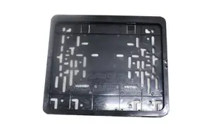 Black Plastic Number Plate Holder - Small Square