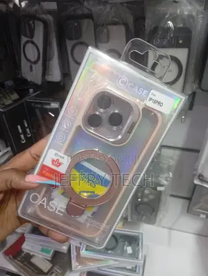 Transparent MagSafe Magnetic Ring Case for iPhone 15 Pro