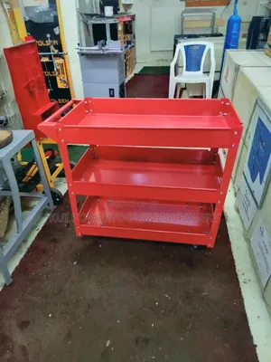 Tolsen 3-Tier Metallic Tool Cart/Service Trolley