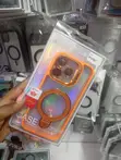 Orange Transparent MagSafe Case for iPhone 15 Pro - 2