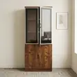 2-Door Wooden Office Bookcase with Glass Top - 4