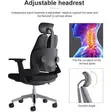 Black Orthopedic High Back Office Chair - 2