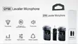 Wireless Lavalier Microphone Set QY66 - 1