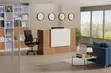 1.6m Modern Brown Reception Desk Table - 1
