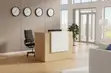 1.6m Modern Brown Reception Desk Table - 3