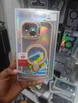 iPhone 15 Clear Protective Case with MagSafe Kickstand - 1