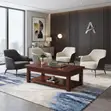 Mahogany Executive Coffee Table - 5