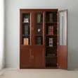 Executive 3-Door Mahogany Office Cabinet - 2