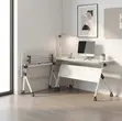 White Folding 1200mm Mobile Office Table - 3
