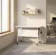 White Folding 1200mm Mobile Office Table - 5