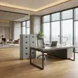 Four Drawer Stainless Steel Office Cabinet - 2