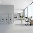 Four Drawer Stainless Steel Office Cabinet - 3
