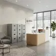 Four Drawer Stainless Steel Office Cabinet - 5