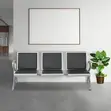 3-Link Padded Visitor Bench - 4