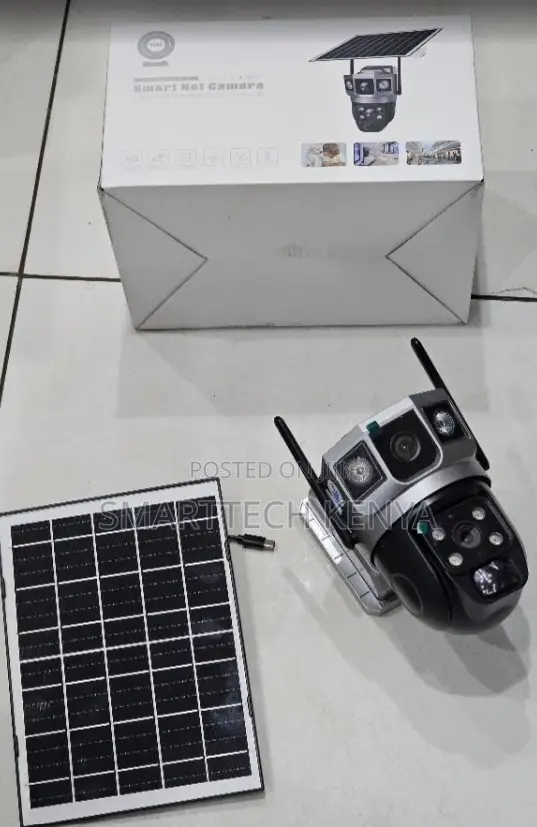 Kamera ya CCTV ya 4G Solar PTZ yenye Dual Lens & Motion Detection - 1