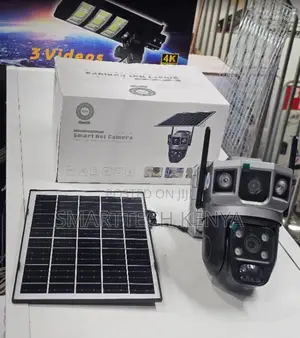 Kamera ya Usalama ya Solar PTZ 4G Isiyo na Waya yenye Lenzi Mbili