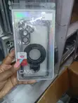 Kesi Nyeupe ya Sumaku na Pete kwa Samsung Galaxy S25 - 1