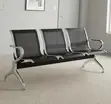 Metallic Steel 3-Seater Waiting Bench - 2