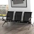 Metallic Steel 3-Seater Waiting Bench - 5