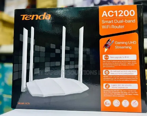Tenda AC5 1200Mbps Dual-Band Wireless Router - 1