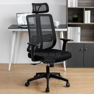 Ergonomic Adjustable Office Chair - Black