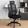 Ergonomic Adjustable Office Chair - Black - 2