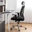 Ergonomic Adjustable Office Chair - Black - 4
