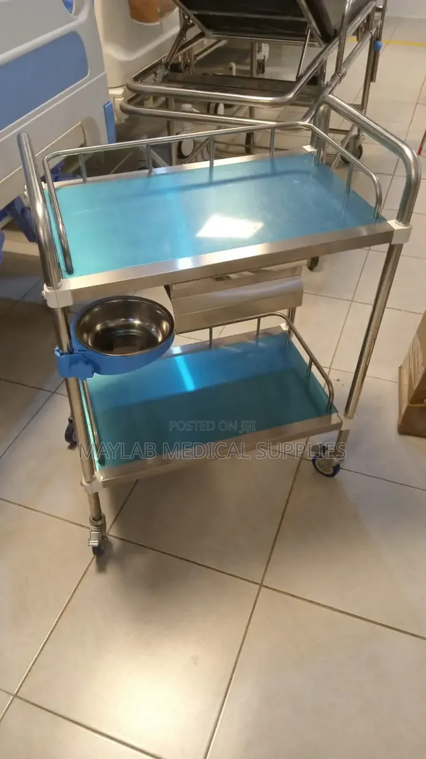 Stainless Steel Medical Dressing Trolley - 1
