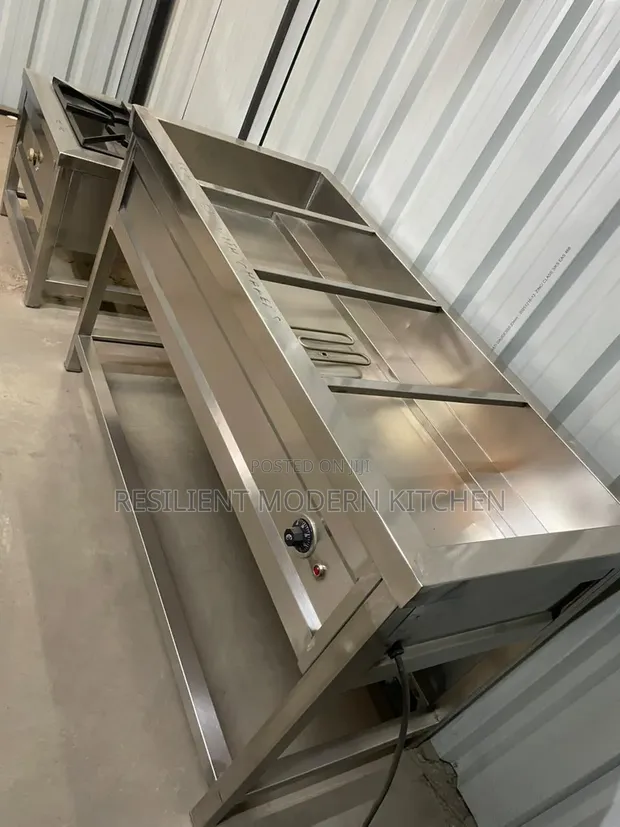 Stainless Steel 4-Insert Food Display Warmer - 1