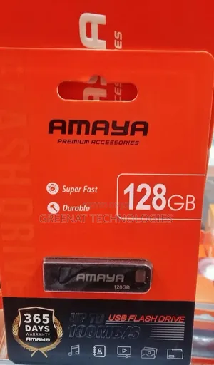 Amaya 128GB USB Flash Drive - Super Fast 100MB/s