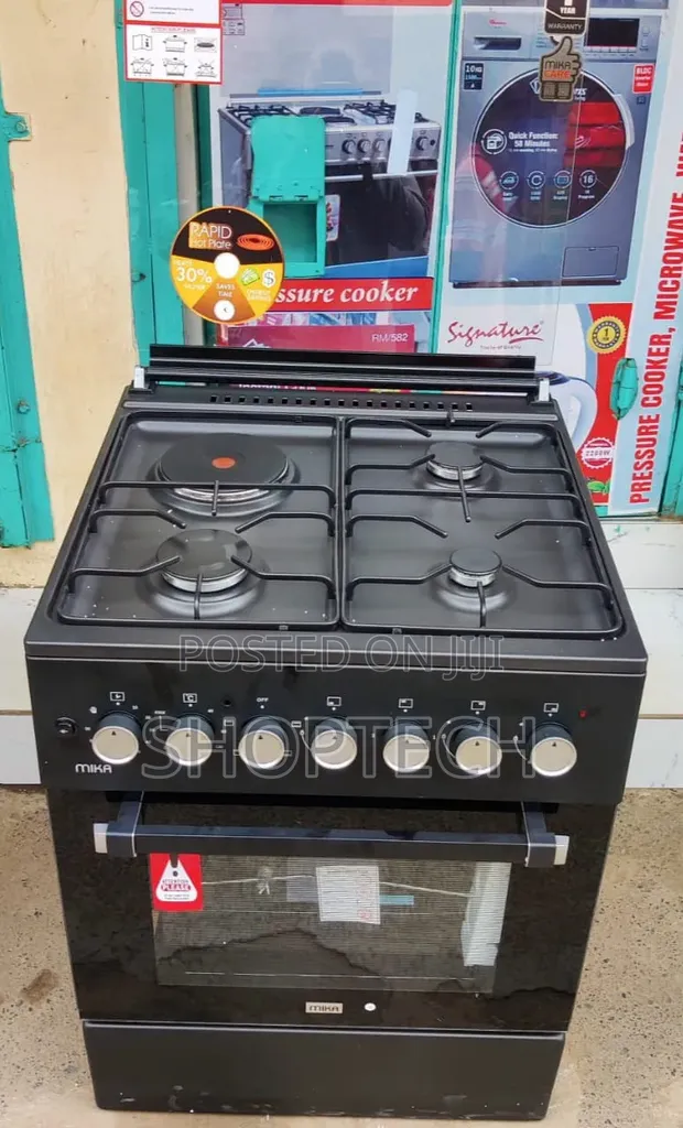 Mika 60x60cm 3 Gas + 1 Electric Standing Cooker - 1