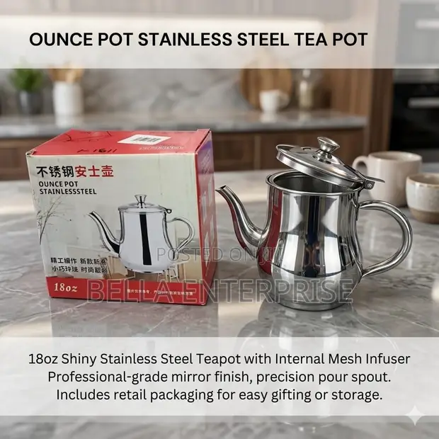 Kopo la Chai la Ounce la Chuma cha Kutolea Mpya - 1