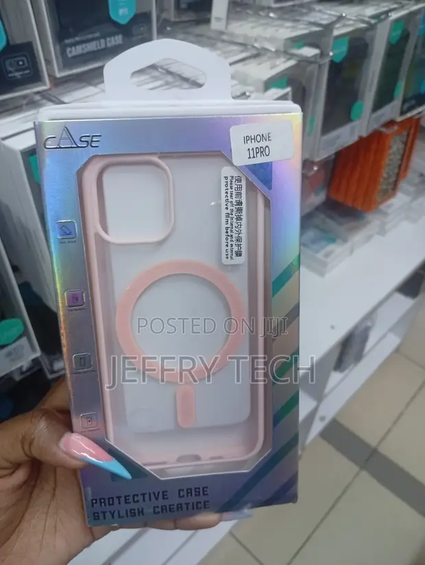 Pink Magnetic Phone Case for iPhone 11 Pro - 1