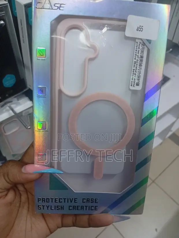 Light Pink MagSafe Case for Samsung Galaxy A55 5G - 1