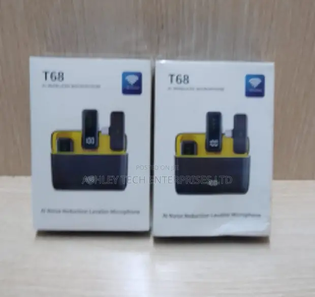 T68 Dual Wireless Microphone - Clear Sound - 1
