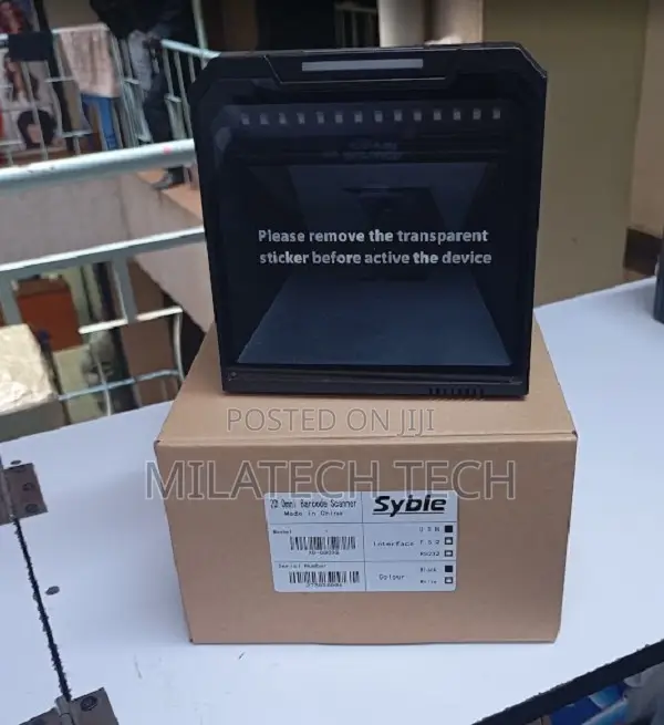 Syble XB-8808 2D Barcode Scanner - Table Mount POS - 1