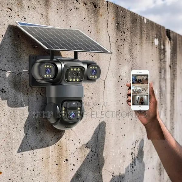20MP 4K Ultra HD 4G PTZ Triple Lens Solar Camera - 1