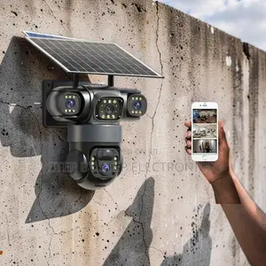 20MP 4K Ultra HD 4G PTZ Triple Lens Solar Camera