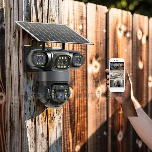 20MP 4K Ultra HD 4G PTZ Triple Lens Solar Camera - 1