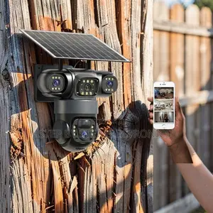 20MP 4K Ultra HD 4G PTZ Triple Lens Solar Camera