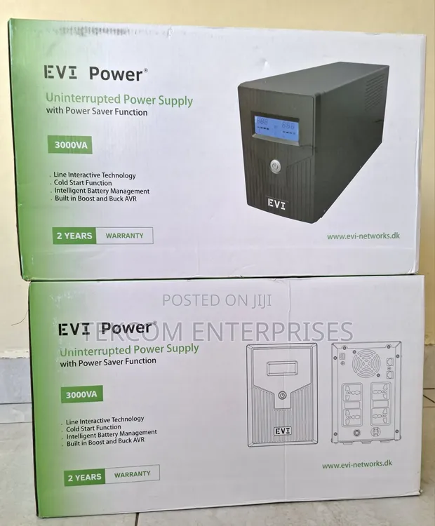 EVI 3000VA / 1800W Line Interactive UPS - 1